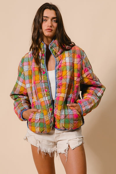 Technicolor Trail Quilted Jacket