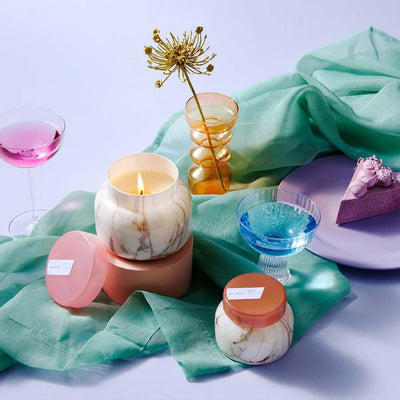 Havana Vanilla Modern Marble Petite Jar Candle