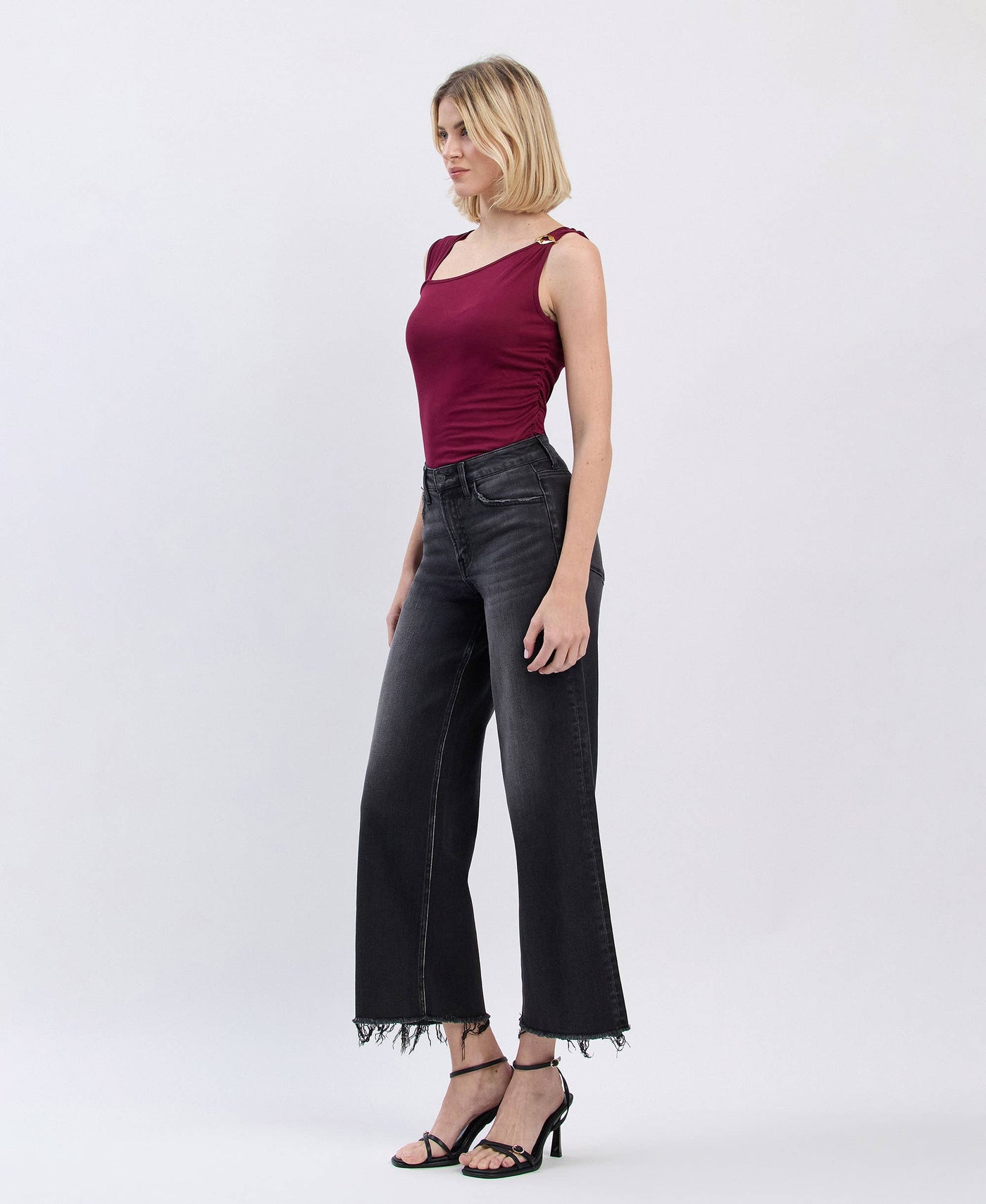Midnight Edge High-Rise Wide-Leg Jeans