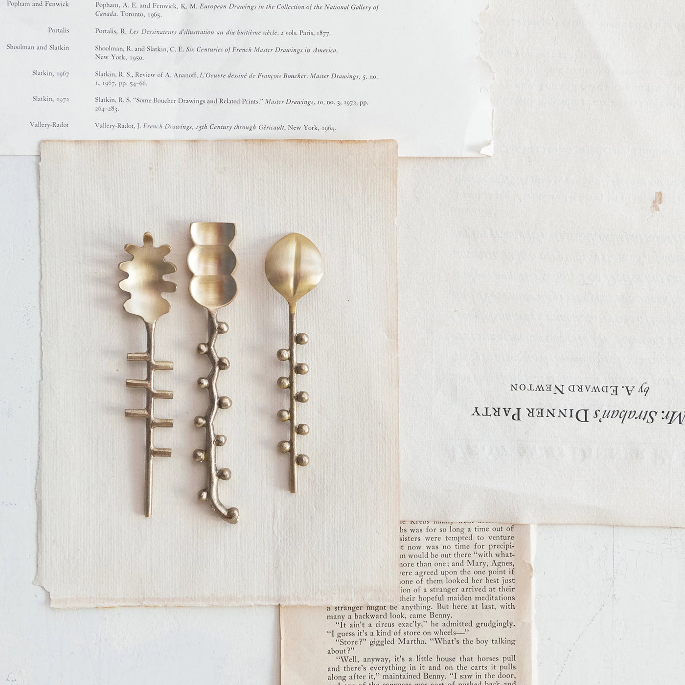 Brass Formed Spoon, 3 Styles