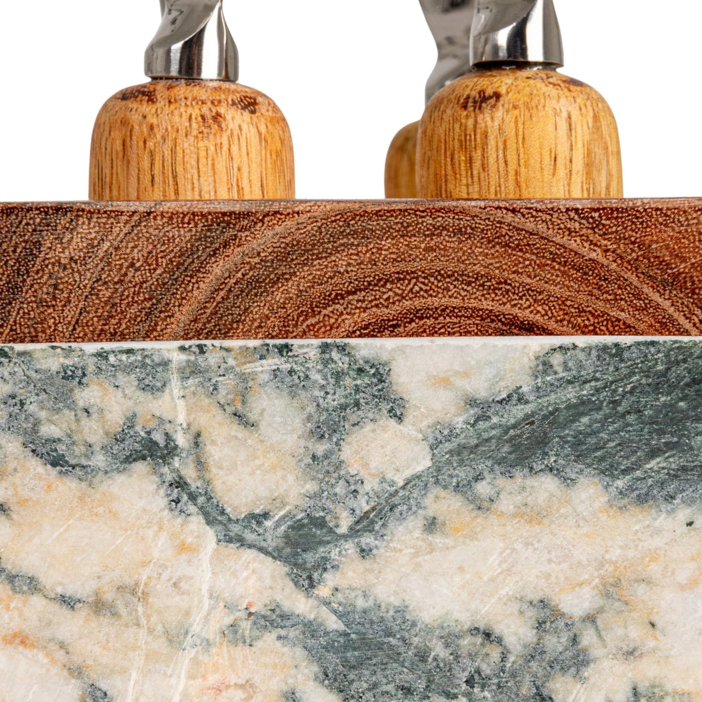 Stainless Steel Cheese Servers w/ Stand, Set of 5