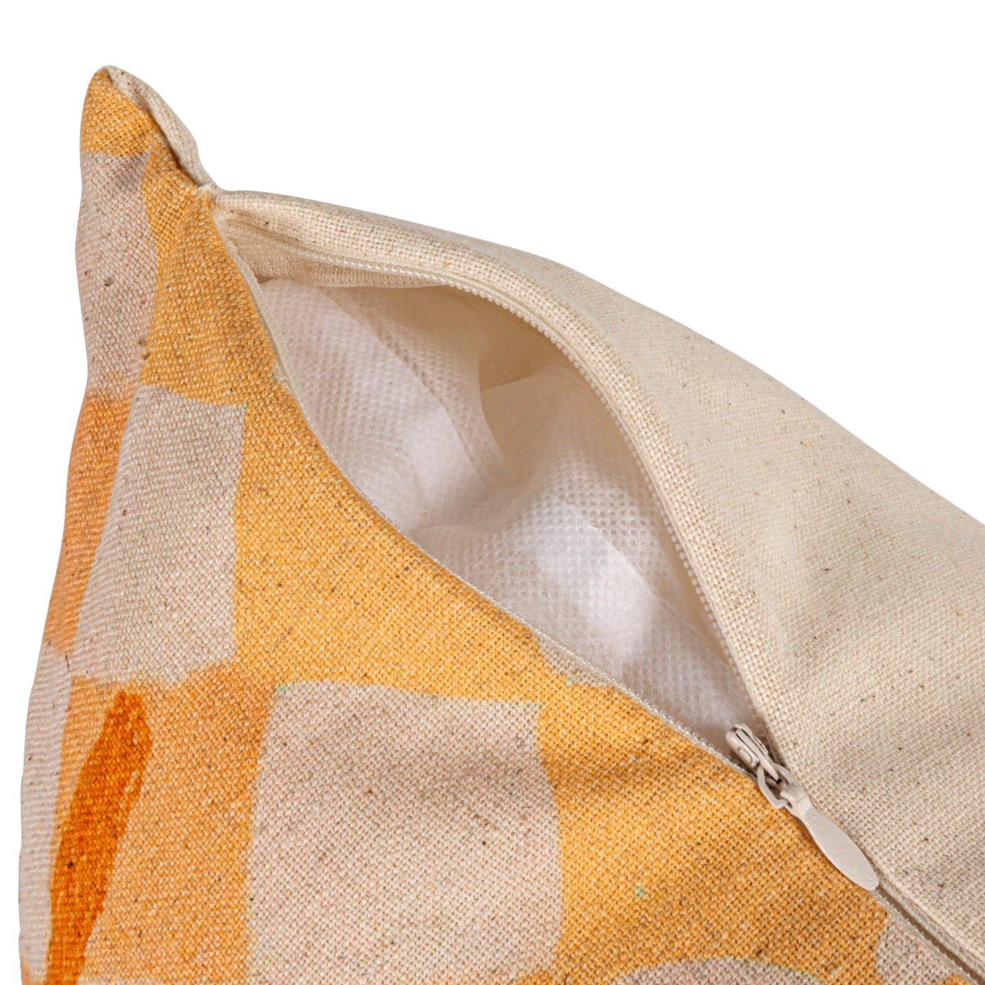 18" Square Cotton & Linen Printed Pillow w/ Tablescape