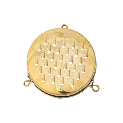 Stainless Steel Footed Grater, Gold Finish