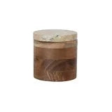 Acacia Wood Container with Marble Lid