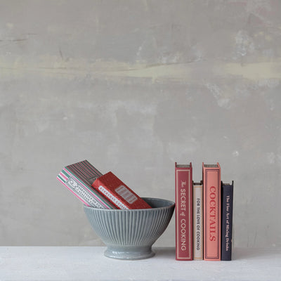 MDF & Linen Book Storage Boxes, Set of 2, 3 Styles