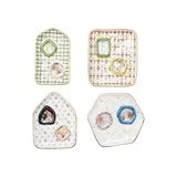 Embossed Hand-Painted Dish with Gold Electroplating, 4 Styles