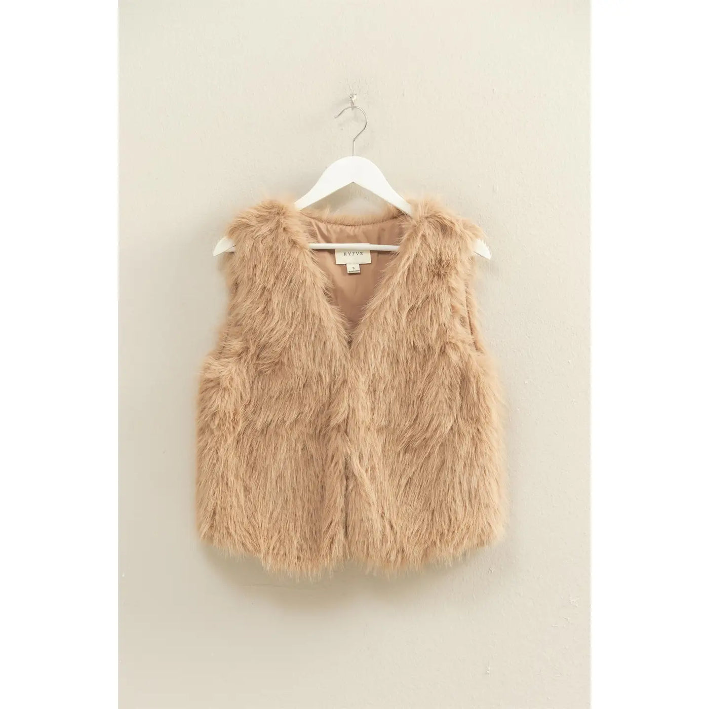 Faux Fur Open Vest
