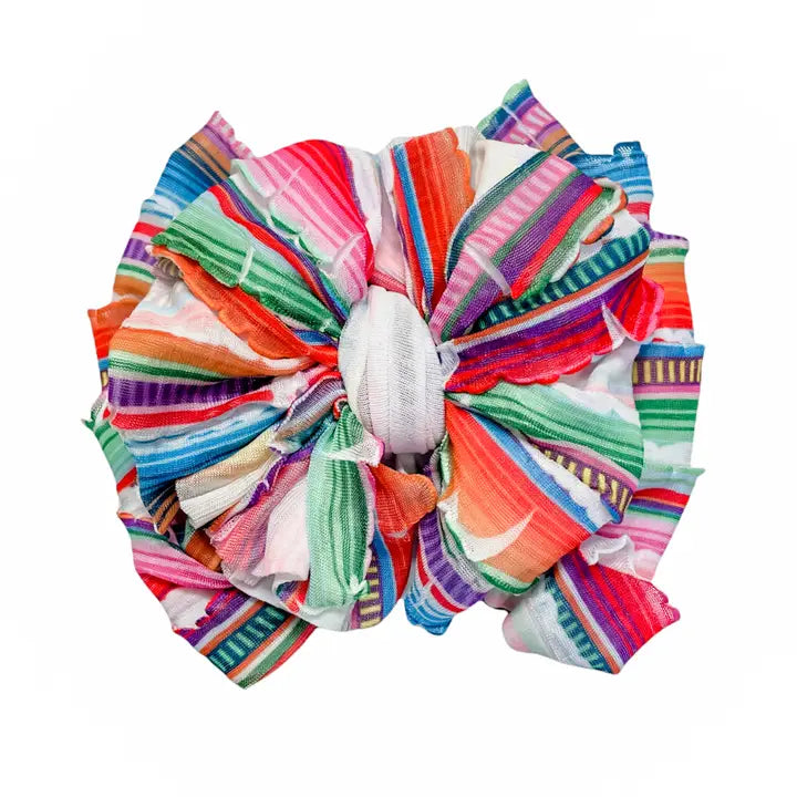 Ruffled Headband in Serape