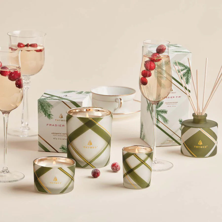 Frasier Fir Frosted Plaid Petite Reed Diffuser