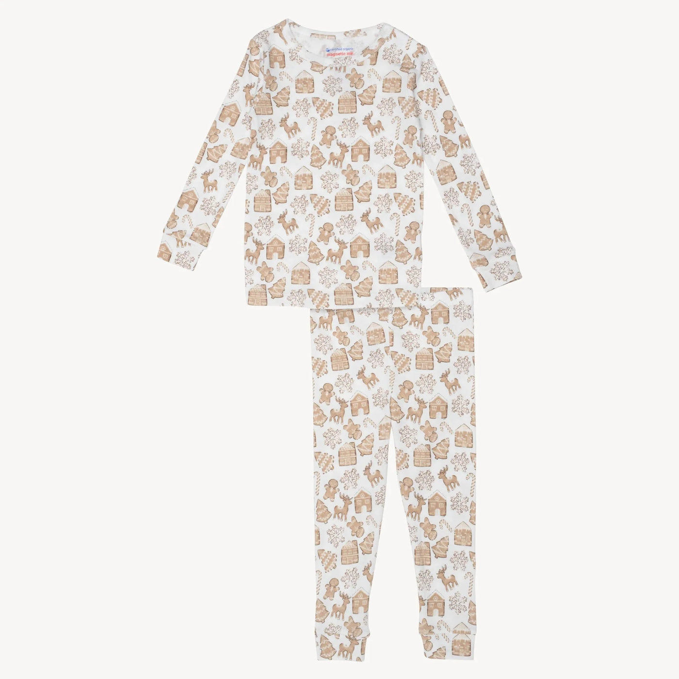 Gingerbread Lane Organic Cotton Magnetic Two-Piece PJ Set