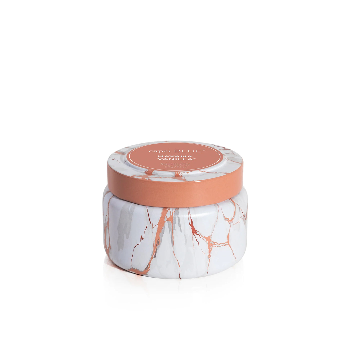 Havana Vanilla Modern Marble Travel Tin Candle