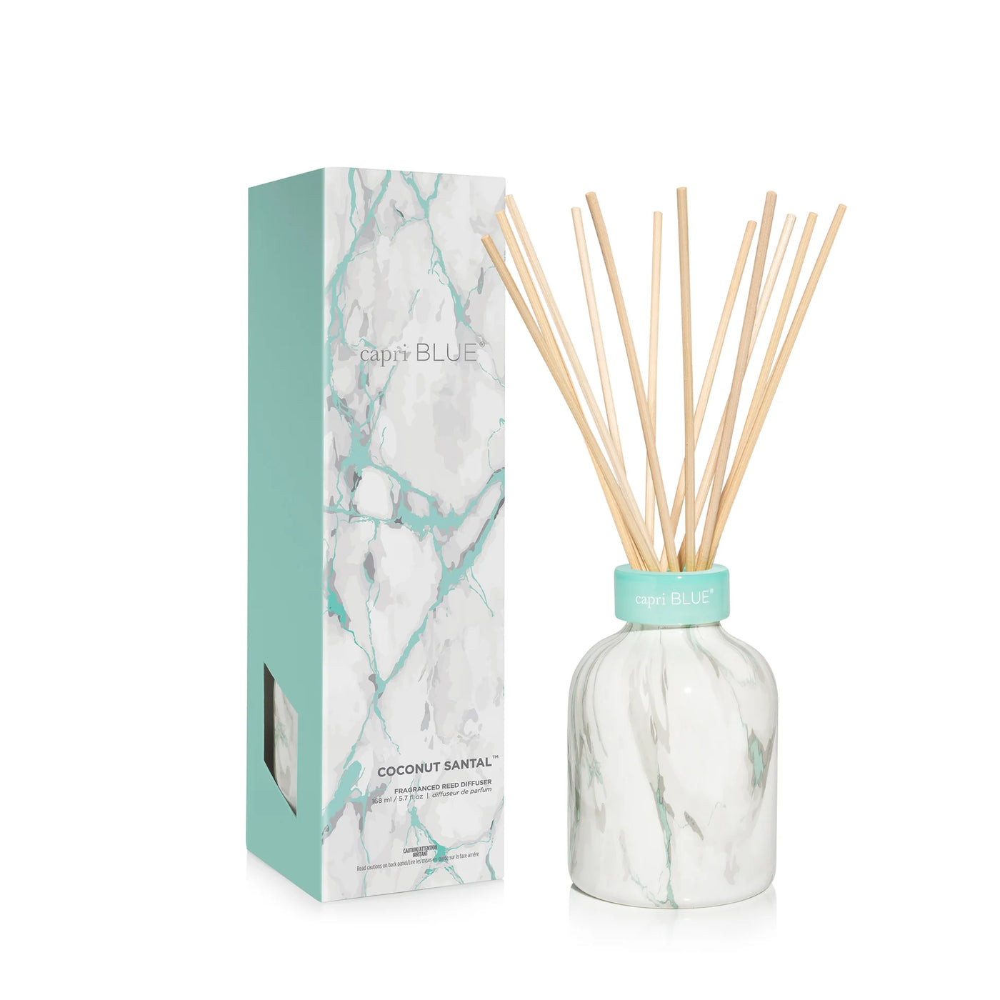 Coconut Santal Modern Marble Reed Diffuser