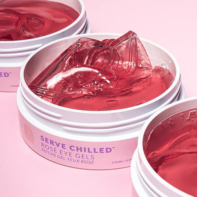 Served Chilled Rose Hydrating Eye Gels - Single
