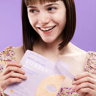 Served Chilled Bubbly Brightening Hydrogel Mask