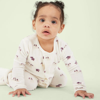 Puppy Love Velour Magnetic Footie