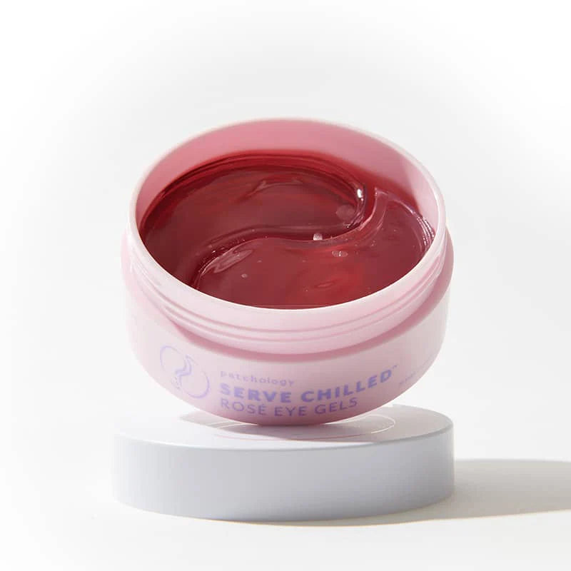 Served Chilled Rose Hydrating Eye Gels - Single
