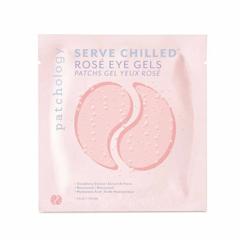 Served Chilled Rose Hydrating Eye Gels - Single
