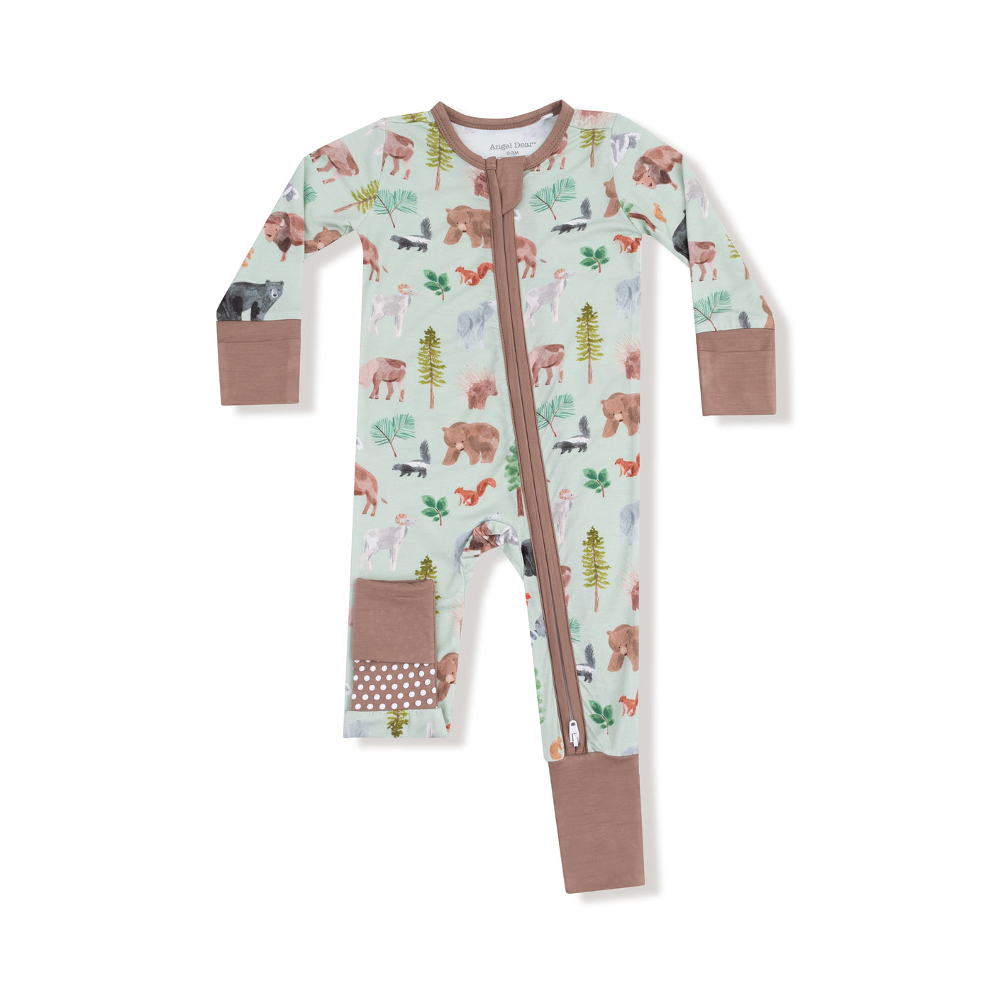 American Woodland Animals - 2 Way Zipper Romper