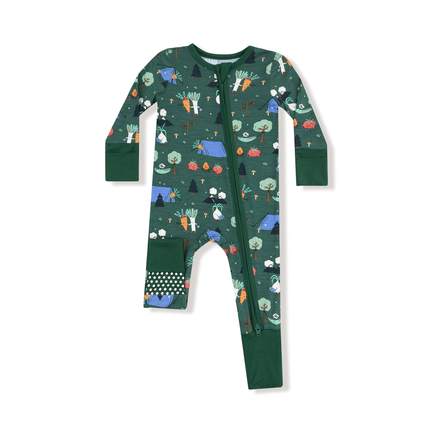 Camping Veggies - 2 Way Zipper Romper