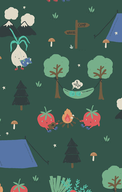 Camping Veggies - 2 Way Zipper Romper