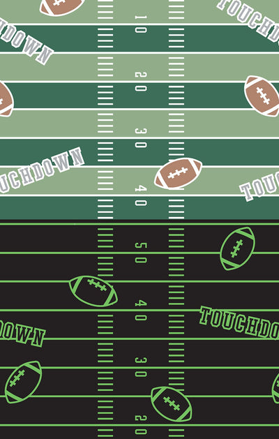 Football Field - Glow In The Dark - Swaddle Blanket