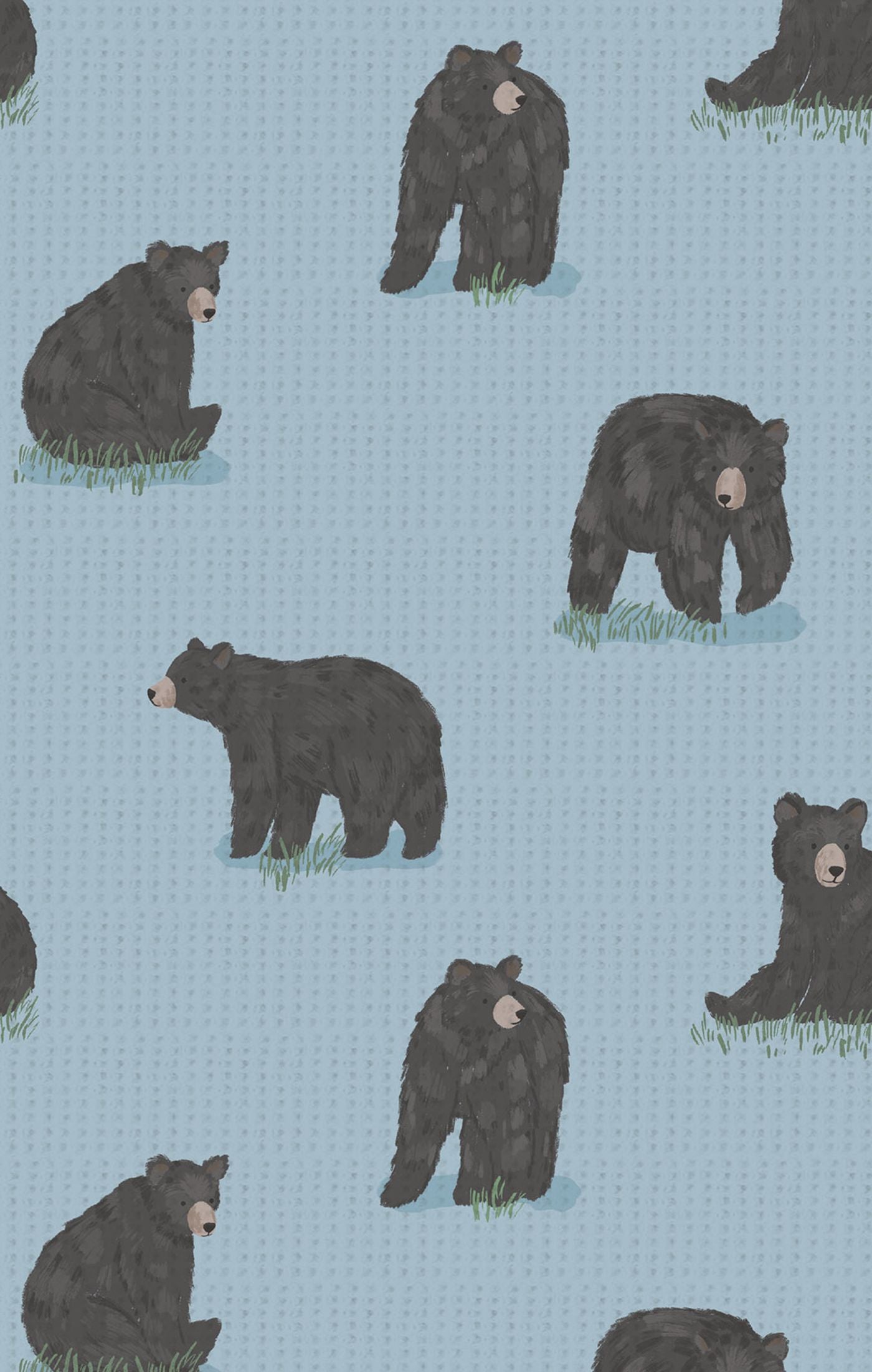 Black Bears - 2 Way Zipper Footie