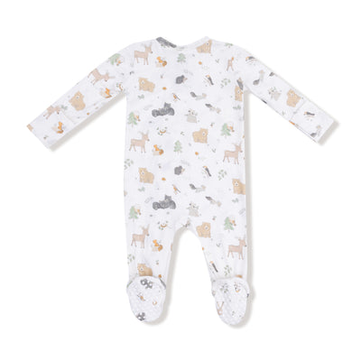 Woodland Babies - 2 Way Zipper Footie