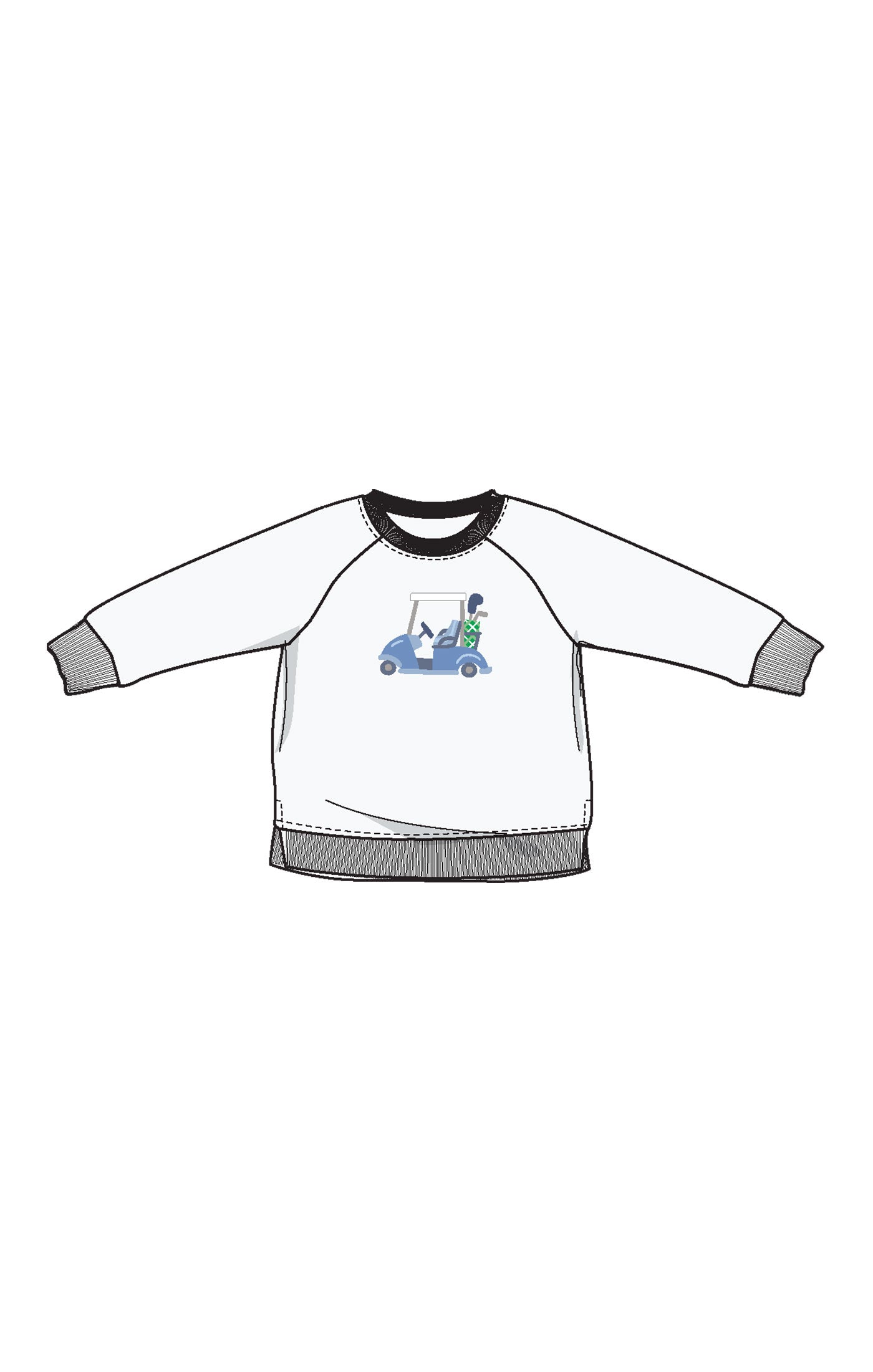 Golf - White - Raglan Sweatshirt