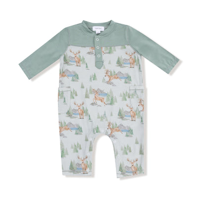 Buck Deer - Romper W/ Contrast Sleeves