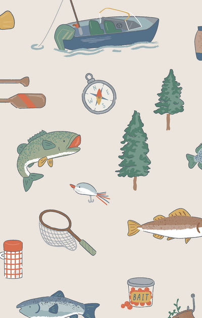 Fishing Things - Romper W/ Contrast Sleeves