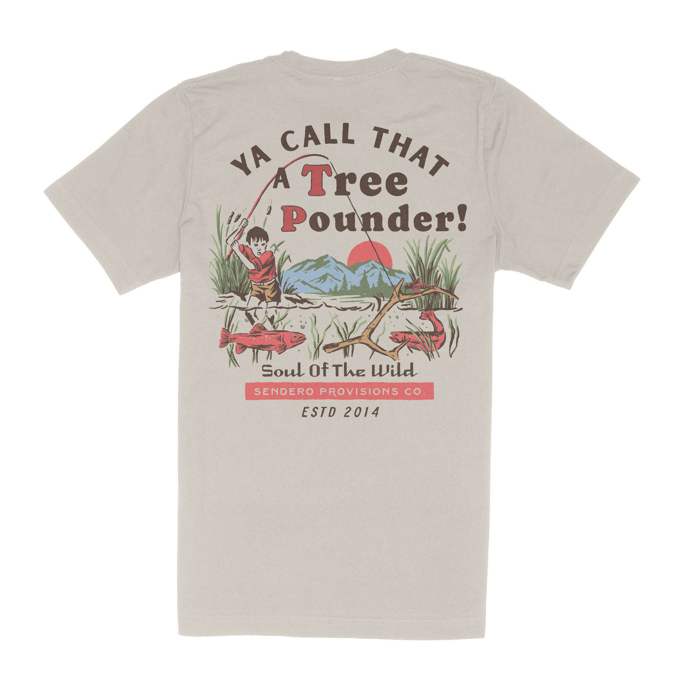 TREE POUNDER T-SHIRT- SAND