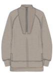 Brushed Ae Half Zip Tunic