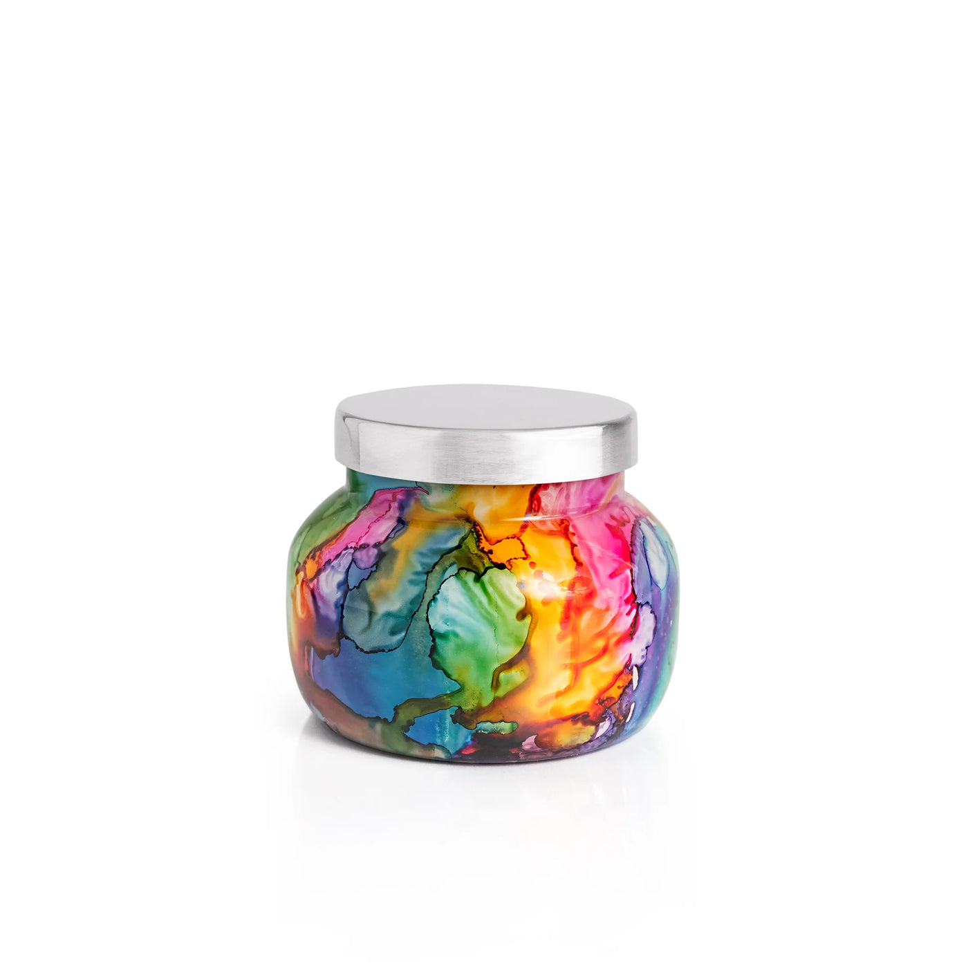Volcano Rainbow Watercolor Petite Jar Candle