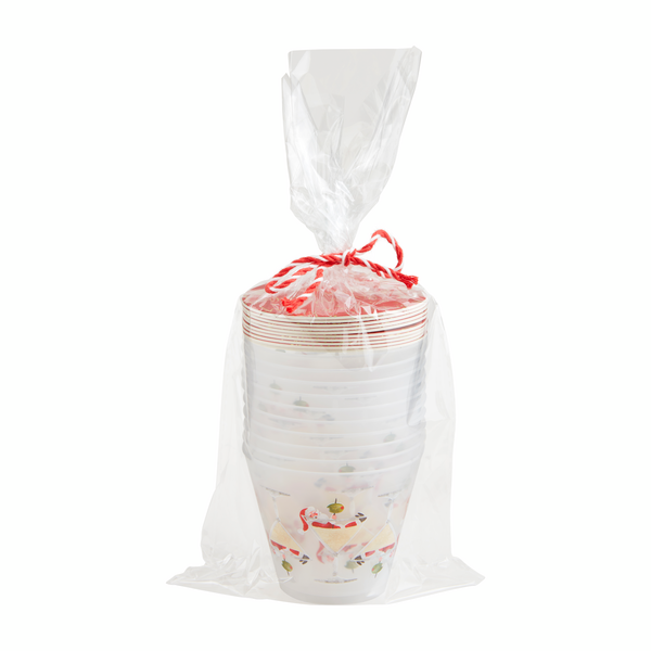 Martini Wine Party Cup & Coaster Set