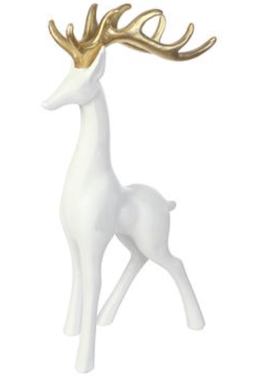 17" White Reindeer