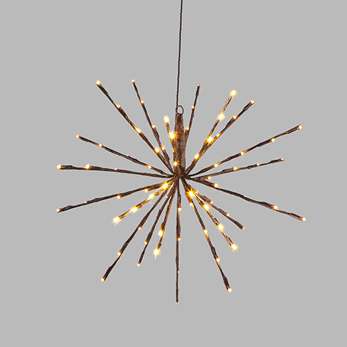18" Brown Starburst Lights w/ Lights