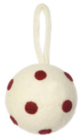 3.5" Polkadot Ball Ornament