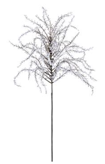 38" Snowed Twig Spray