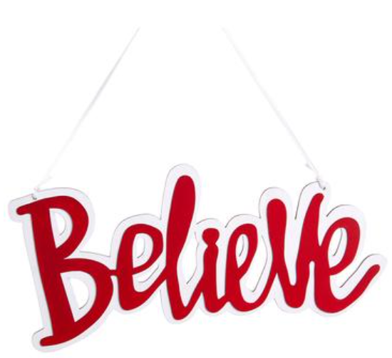 5.25" Believe Ornament