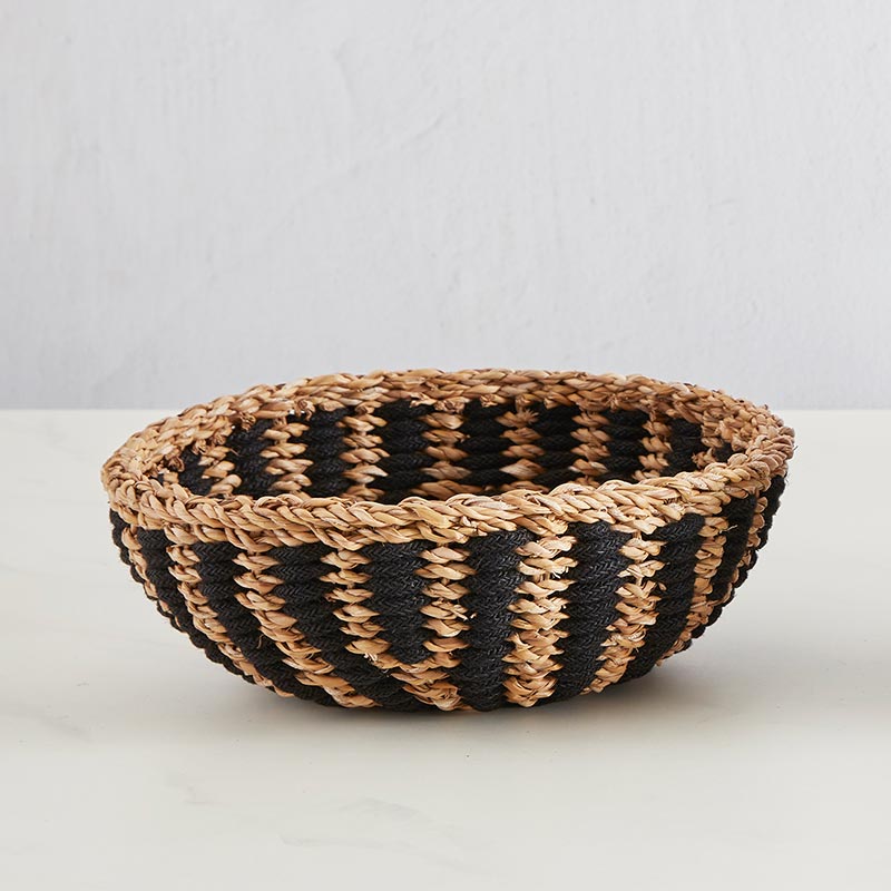 Black Jute Bowl Baskets