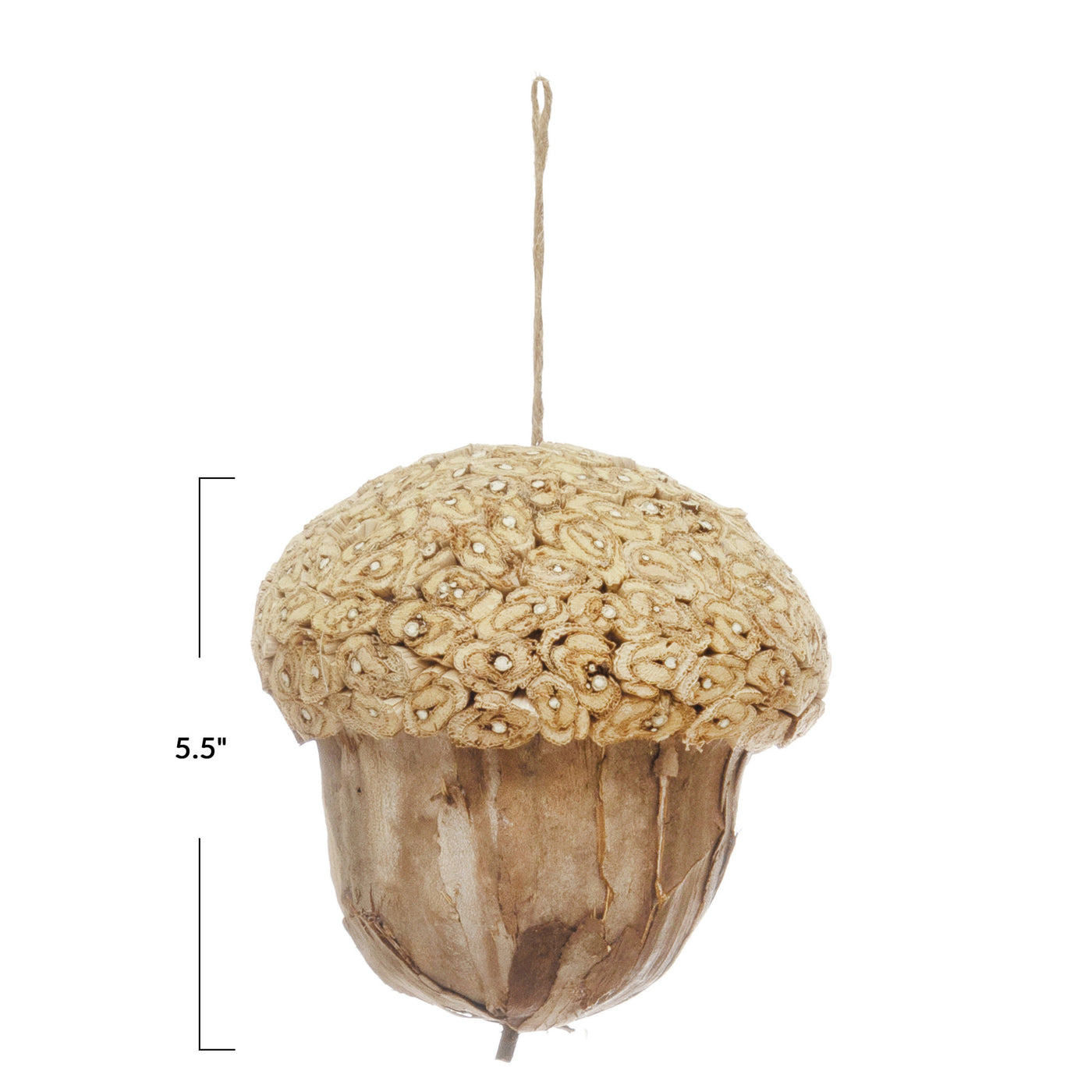 Jujube Bark Acorn Ornament