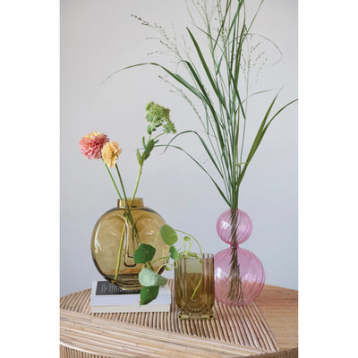 Glass Vase with Face