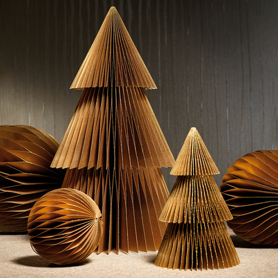 Wish Paper Deco Tree in Gold