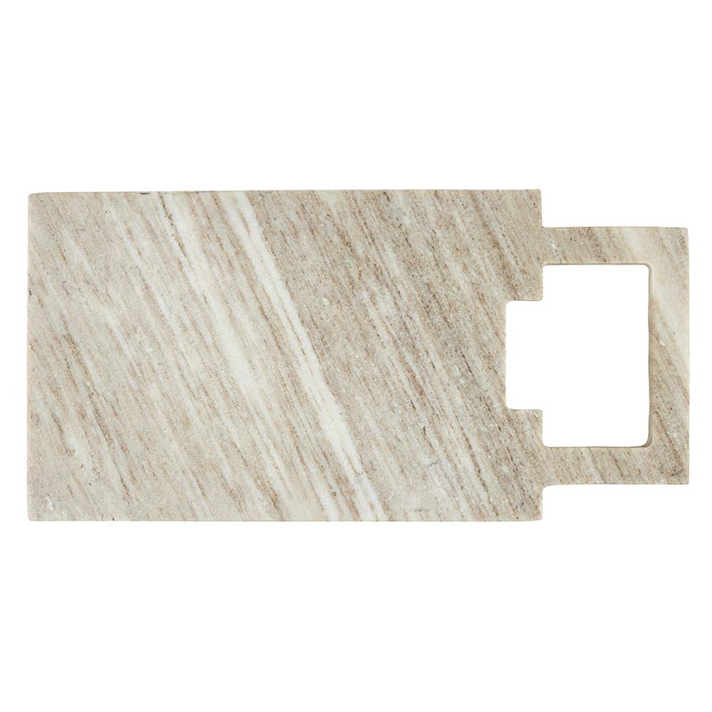 Marble Board with Square Handle - Grey