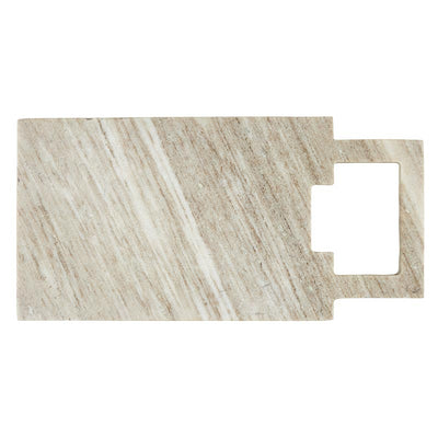 Marble Board with Square Handle - Grey