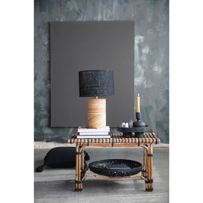 Mango Wood Taper Holder, Black