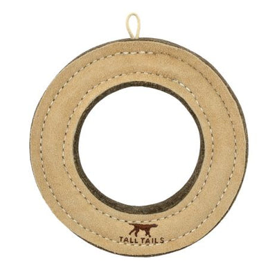 Natural Leather Ring Toy - 7"lo