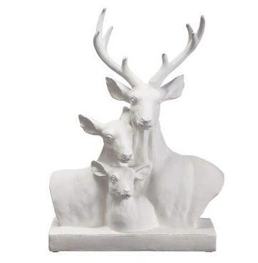 23.43" Reindeer Family Bust