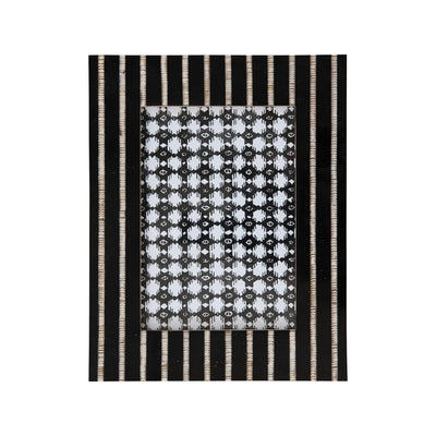Resin and Horn Photo Frame with Stripes