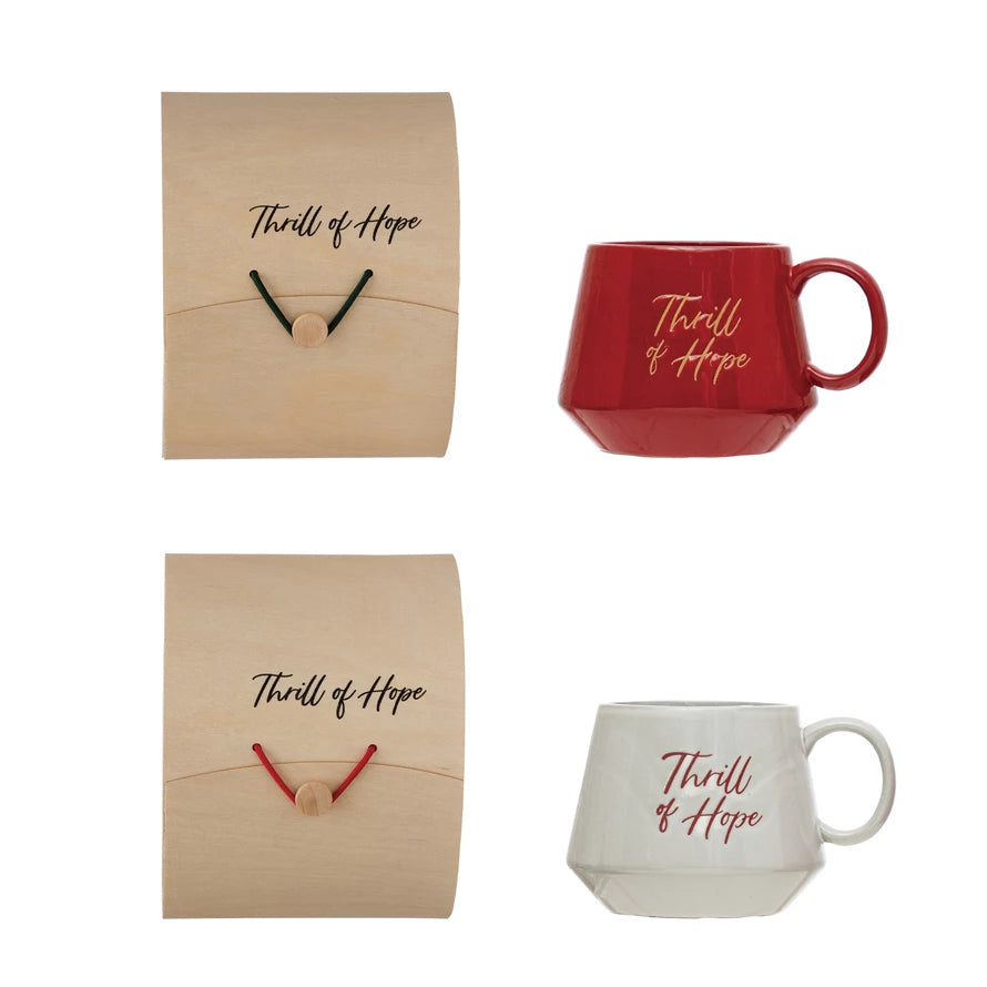 Thrill Of Hope Stoneware Mug and Box